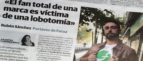 Entrevista sobre DEFIÉNDETE de #101fraudes en contraportada de los diarios regionales del grupo Vocento