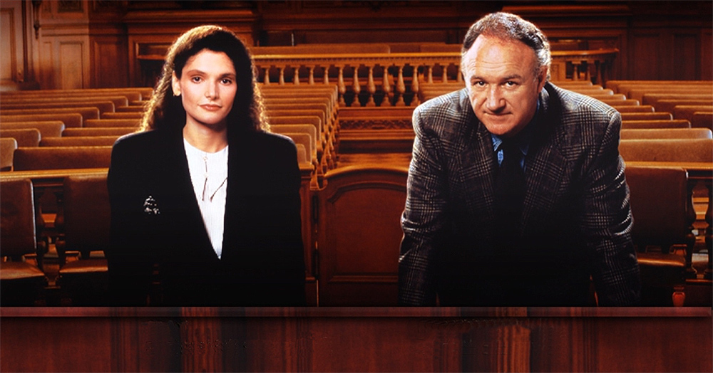 Gene Hackman y Mary Elizabeth Mastrantonio en Acción judicial